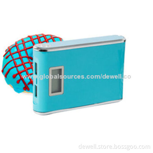 Mobile Power Banks, 4,800mAh Capacity with LED Light and LCD Display